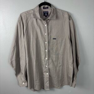 Faconnable Micro Houndstooth‎ Button Down Shirt Size XL